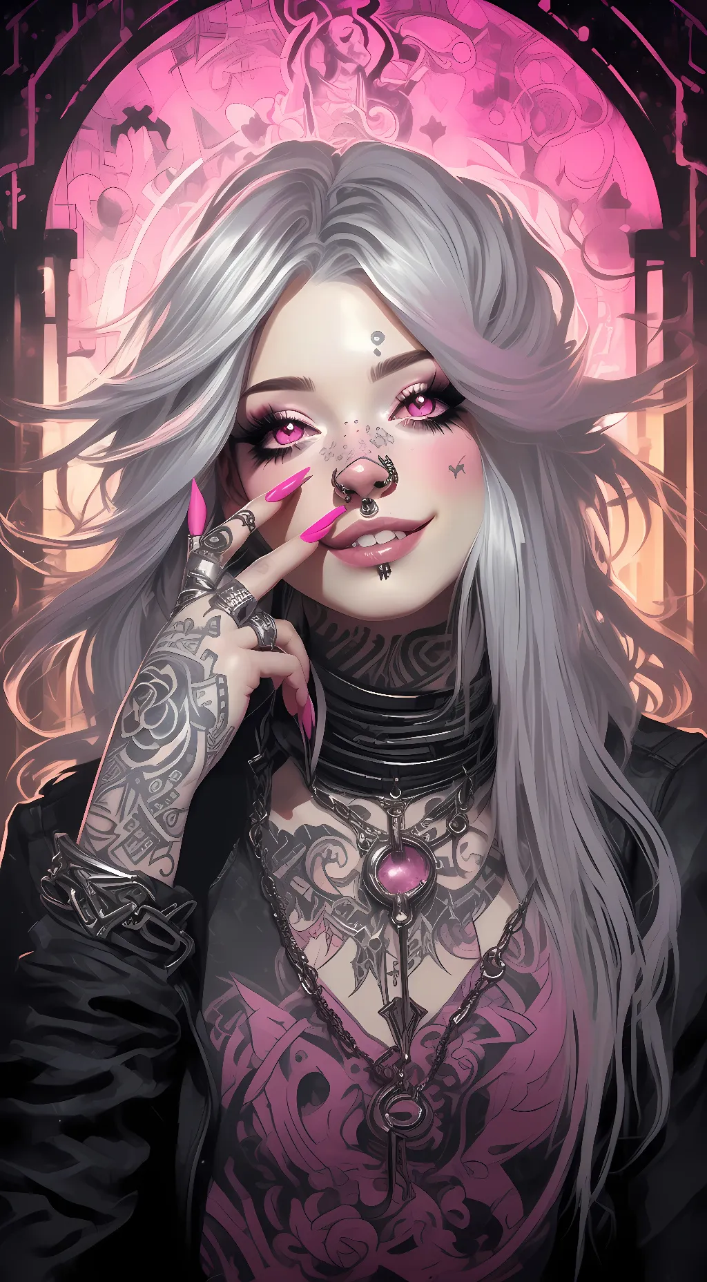 ai character: Lucy  background