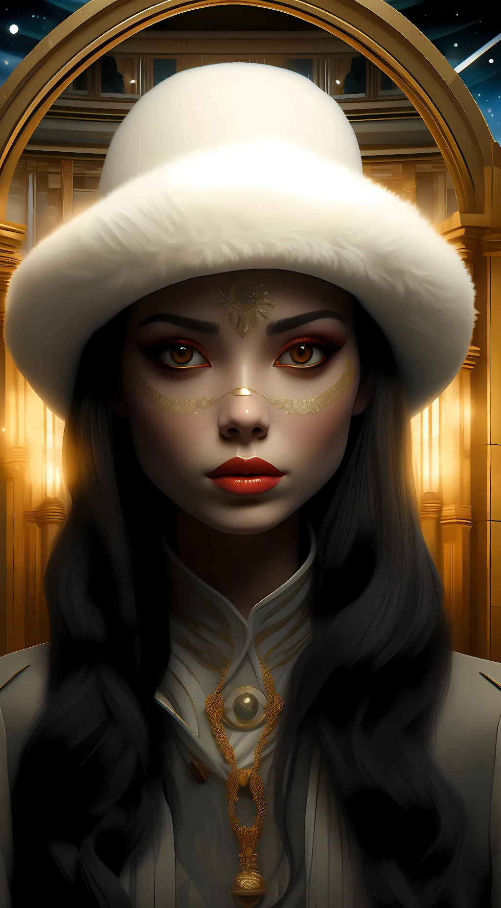 ai character: rose background