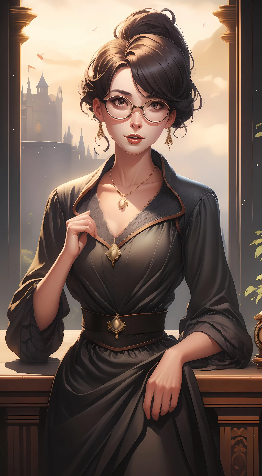 ai character: Ella  background