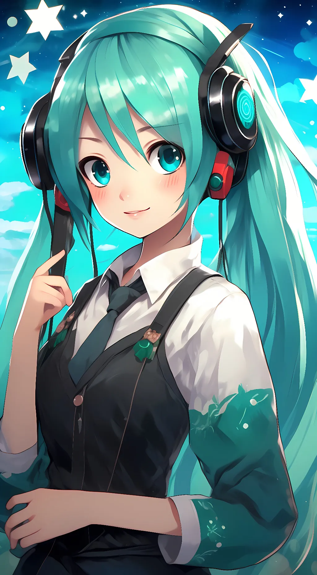 ai character: Miku background