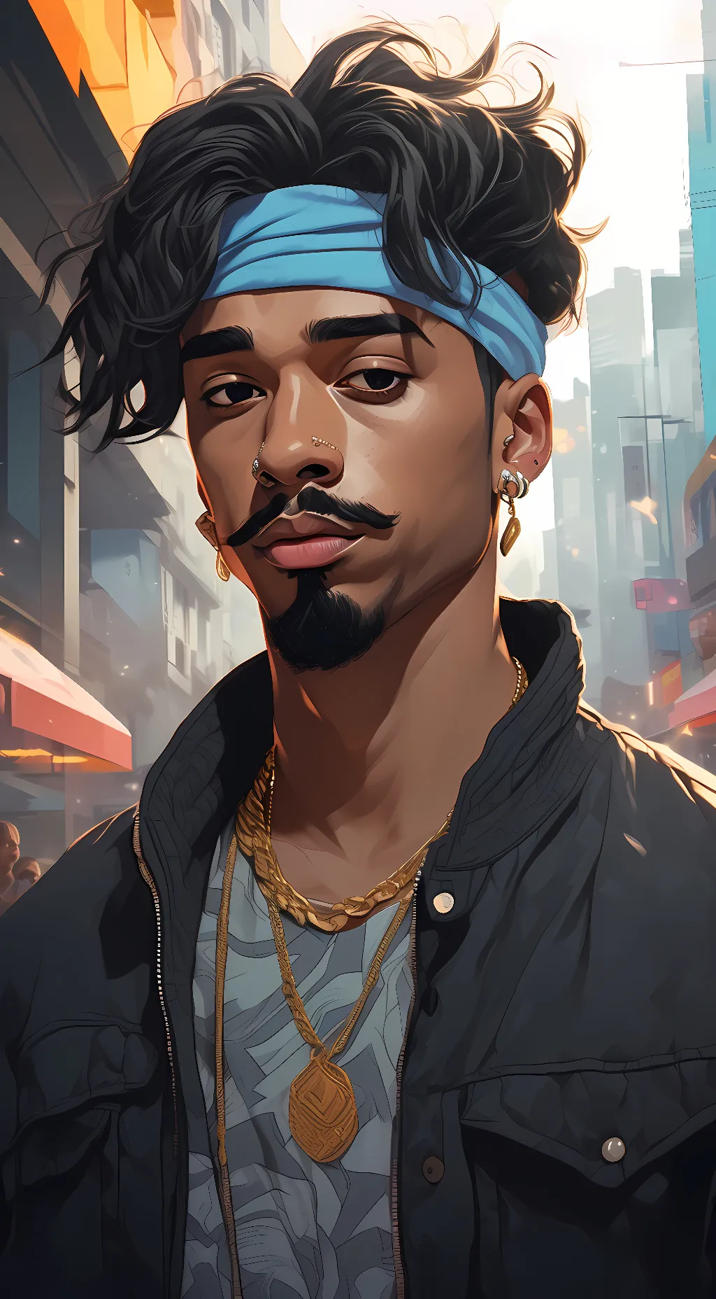 ai character: polo g background