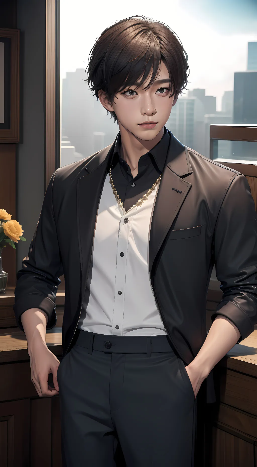 ai character: Andrew background