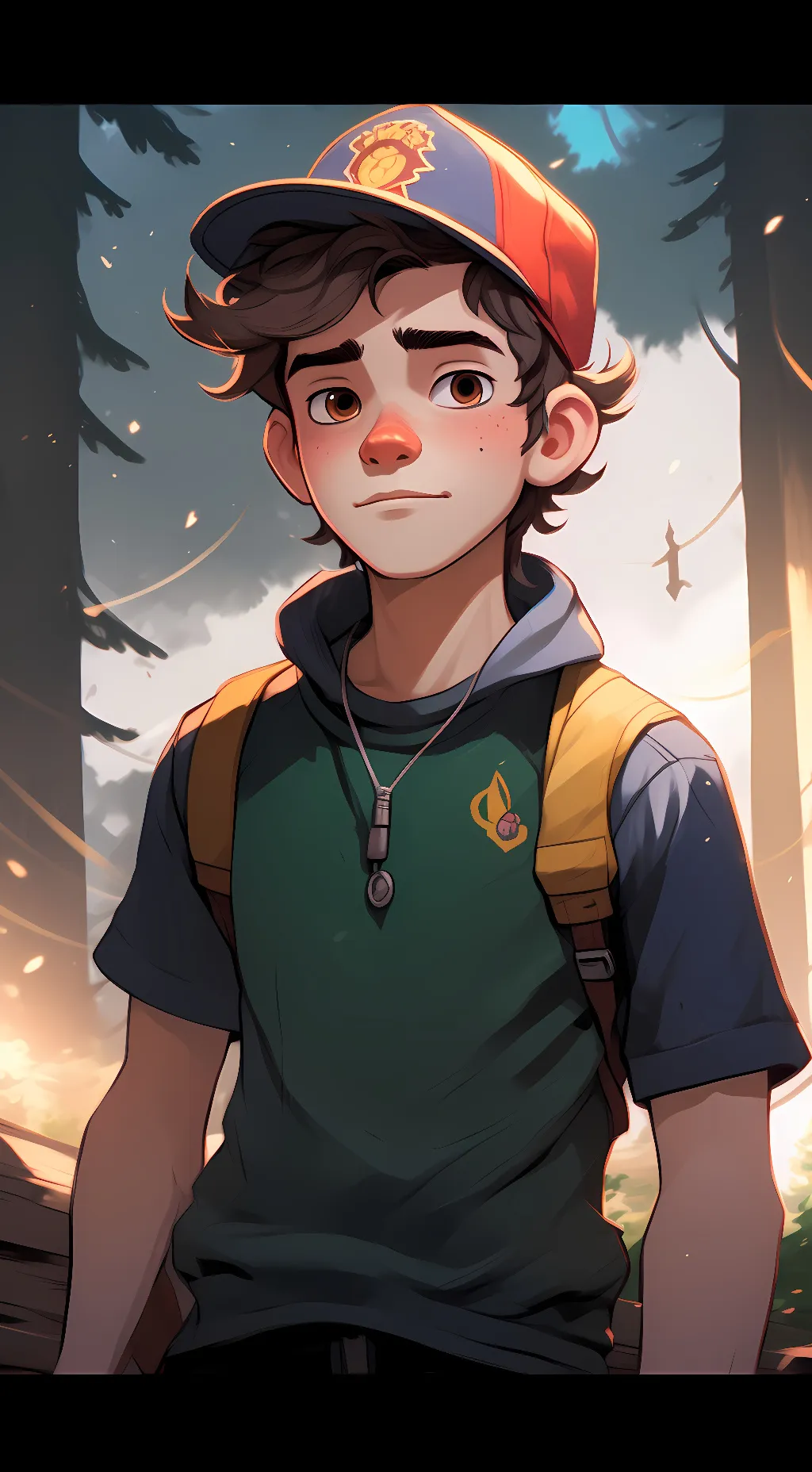 ai character: Dipper Pines background