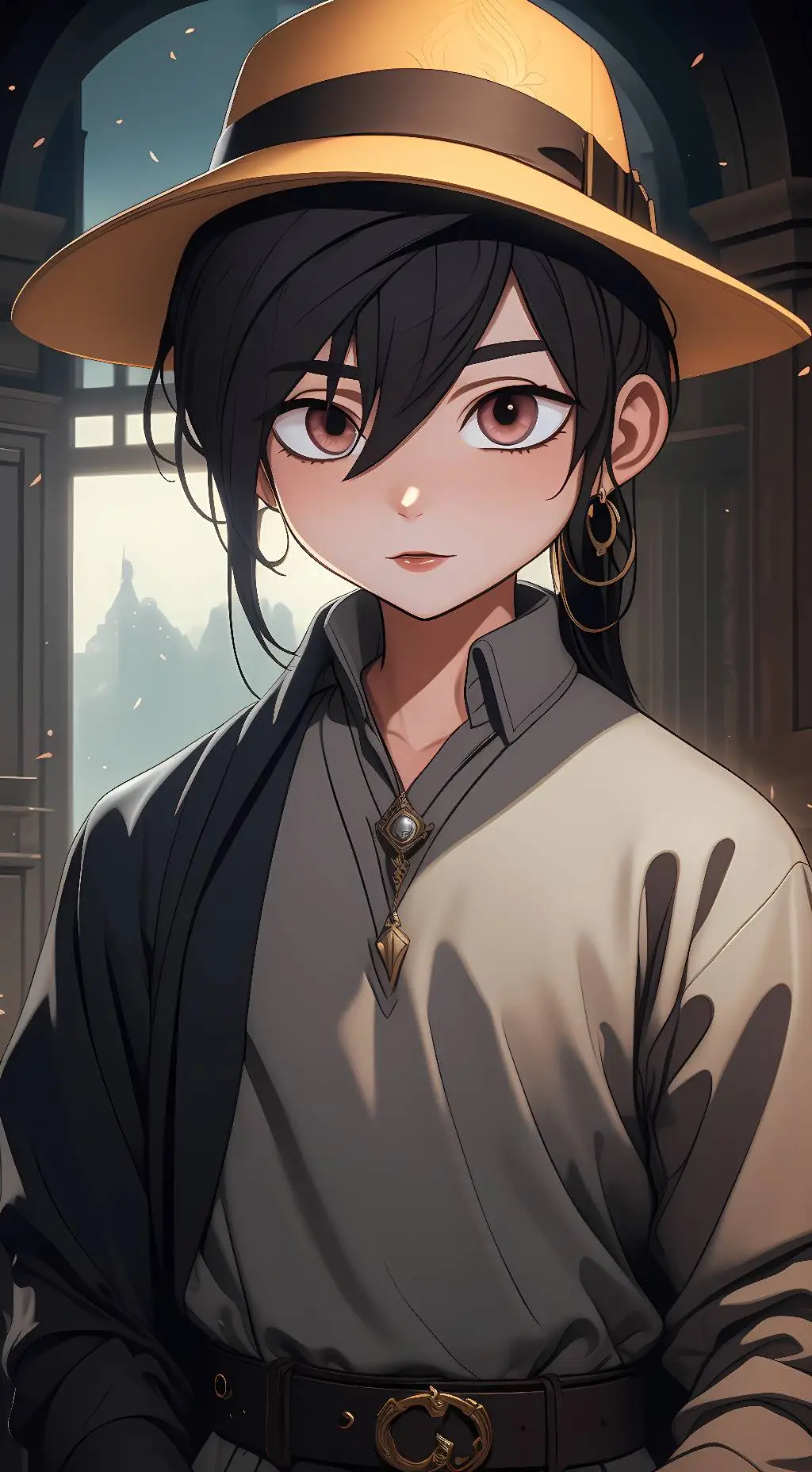 ai character: Alexander Black background