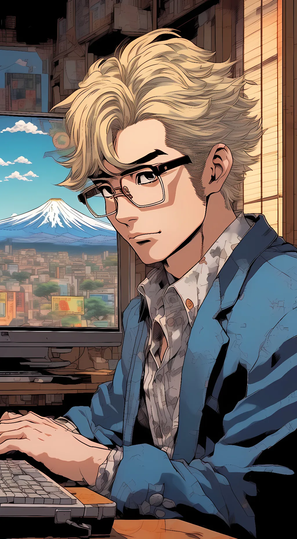 ai character: Three  background