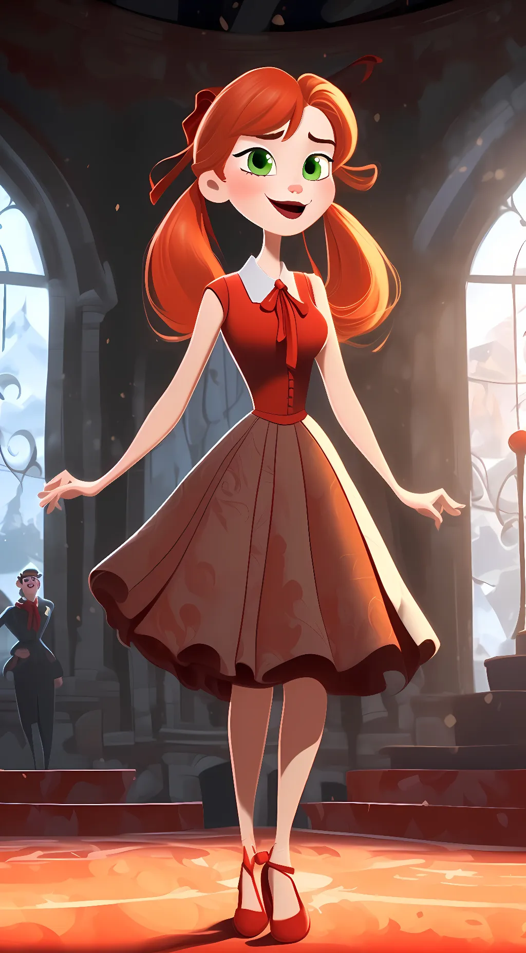 ai character: Circus baby background