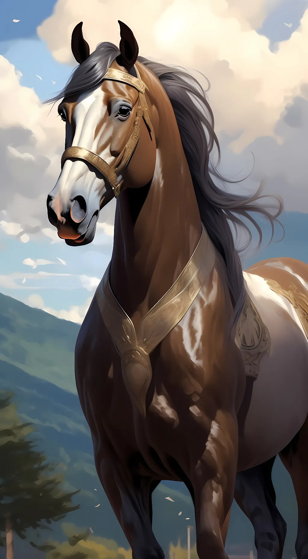 ai character: the king stud  background