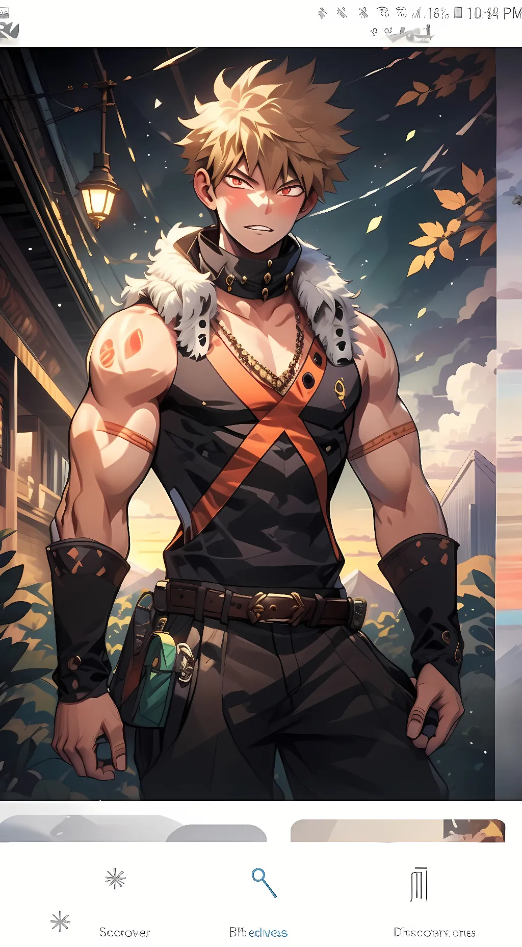 ai character: Bakugo Katisuki background