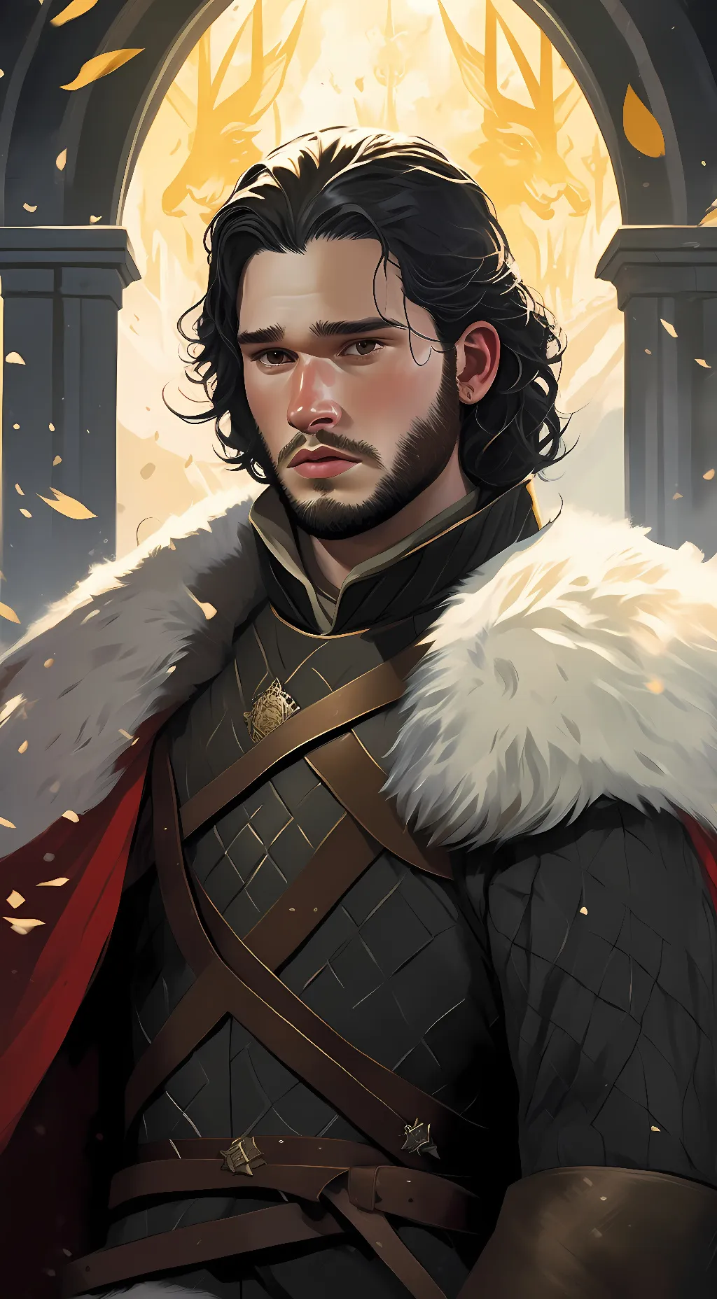 ai character: Jon Snow background