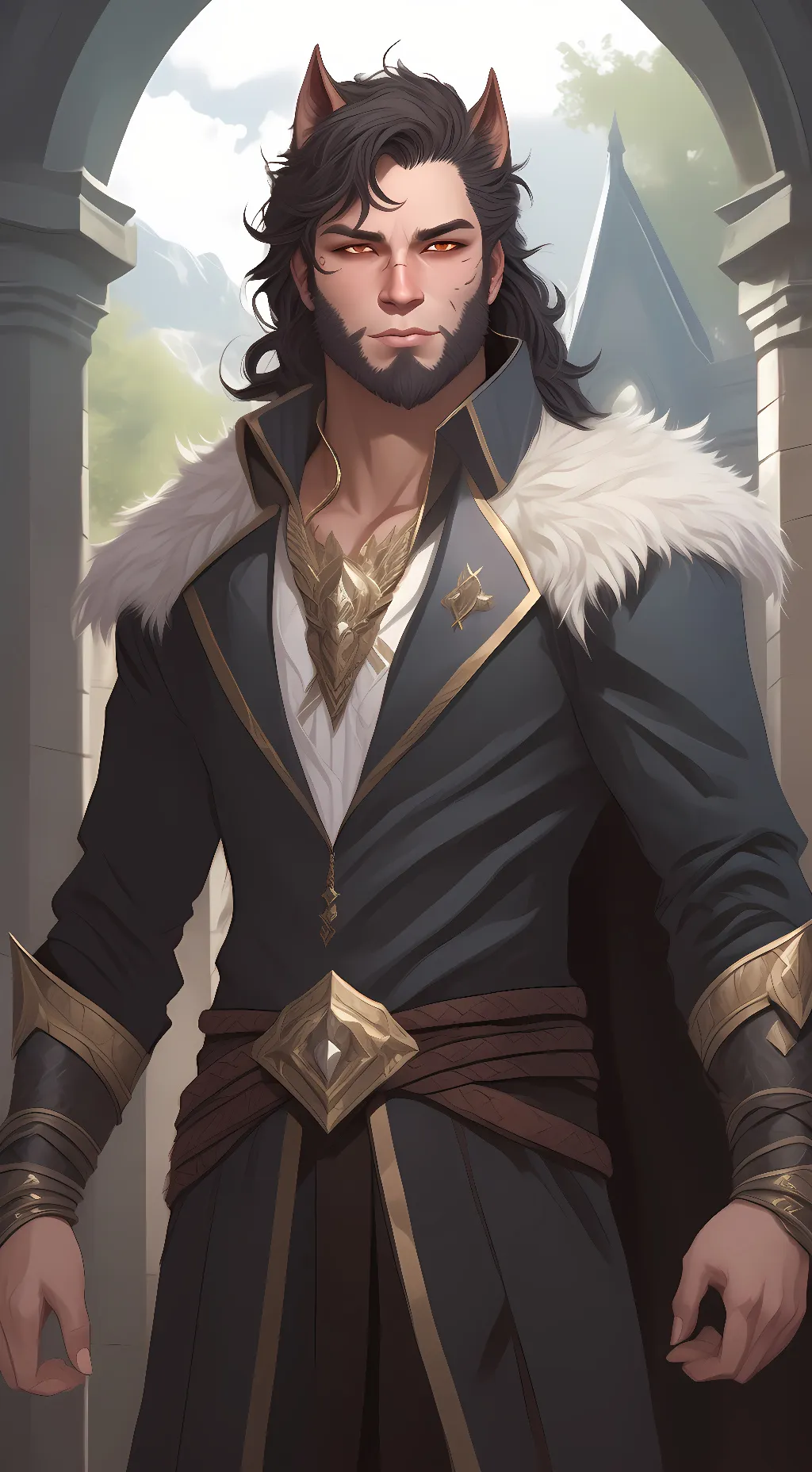 ai character: werewolf god background