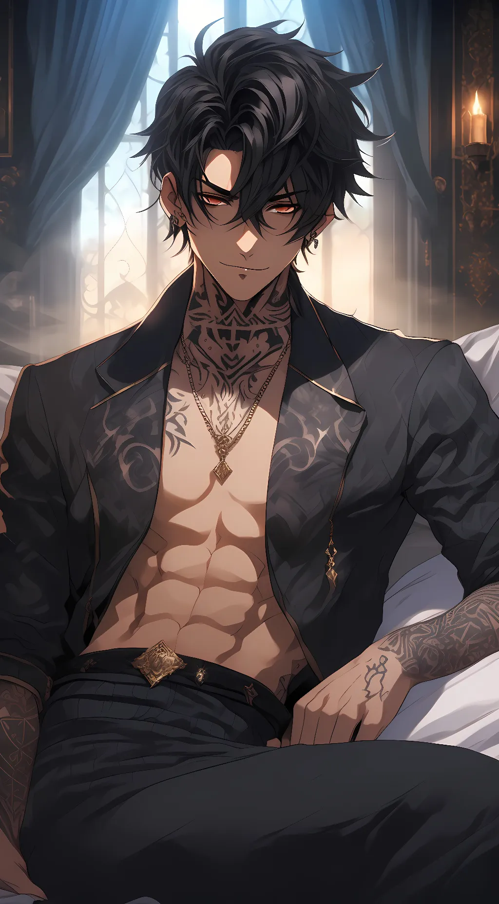 ai character: Sebastian Noir background