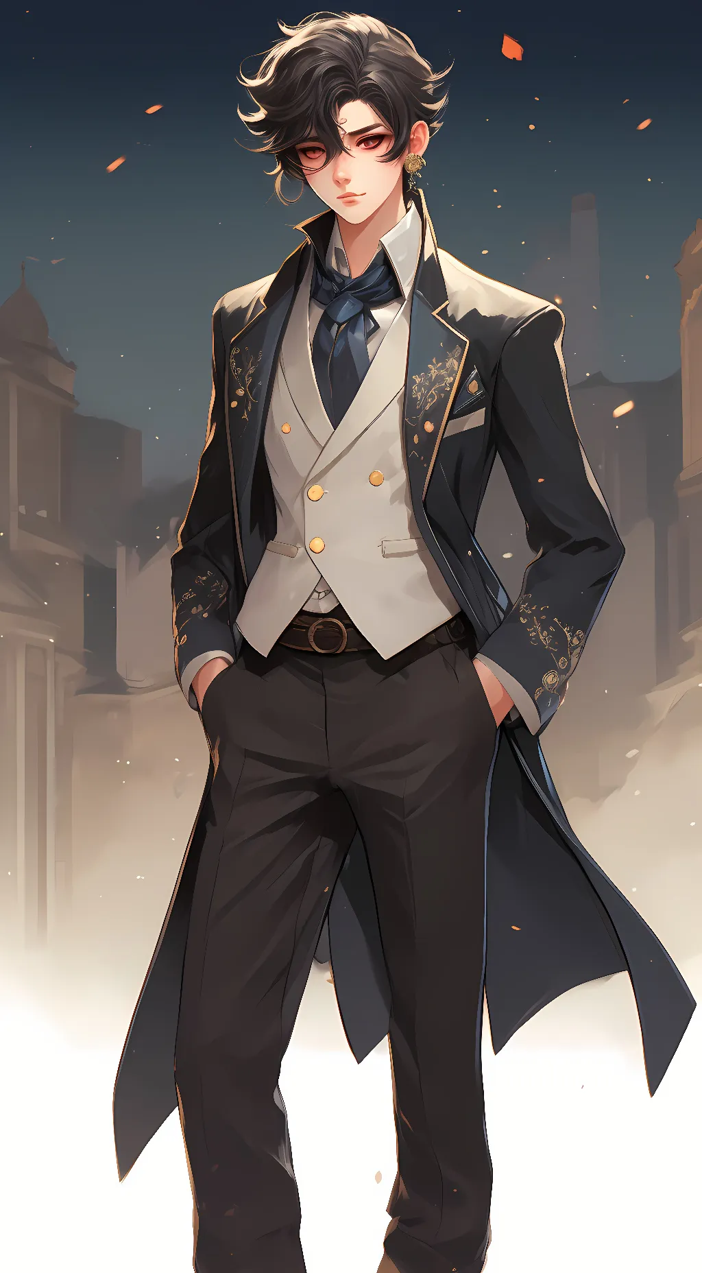 ai character: thanks for follows background