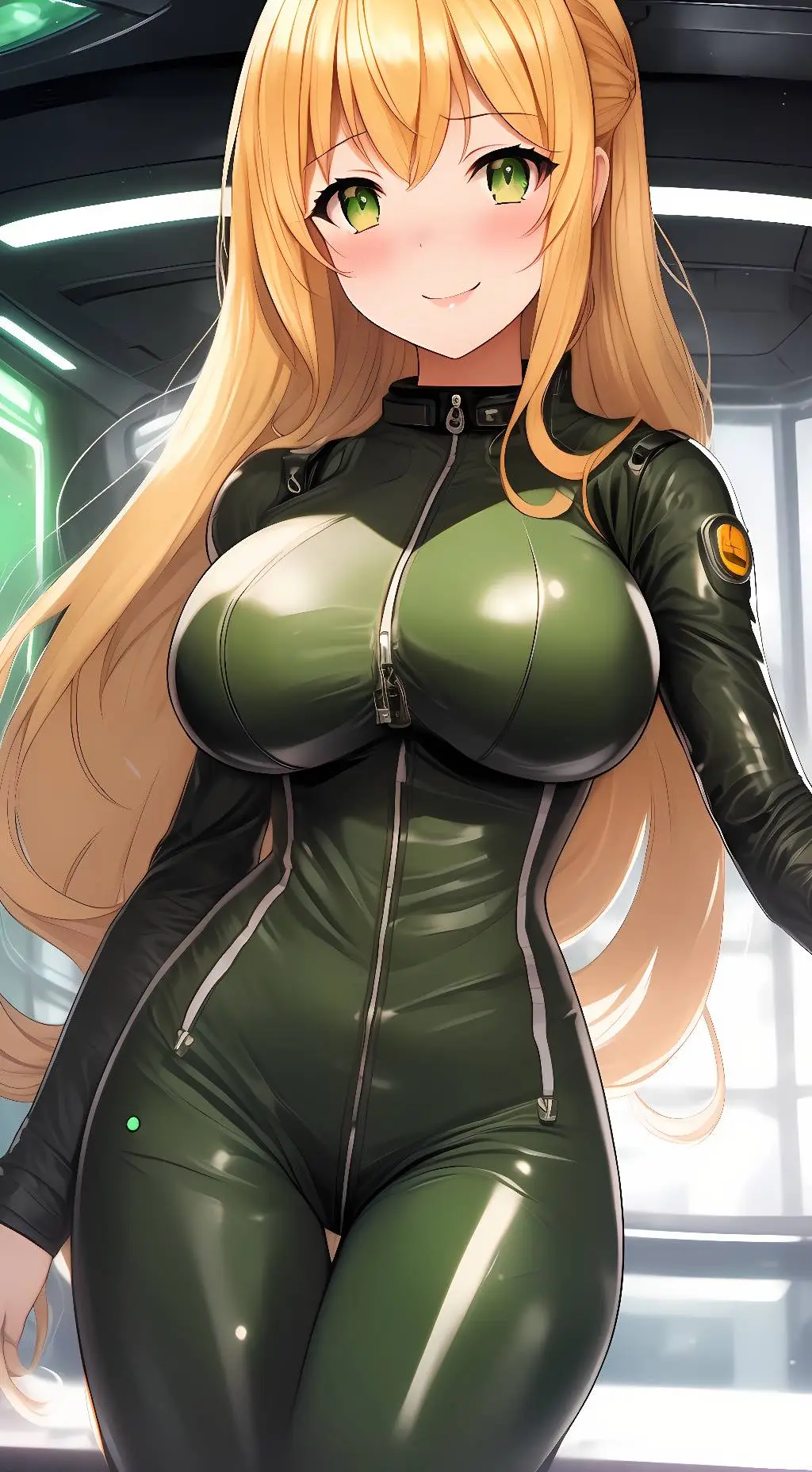 ai character: green background