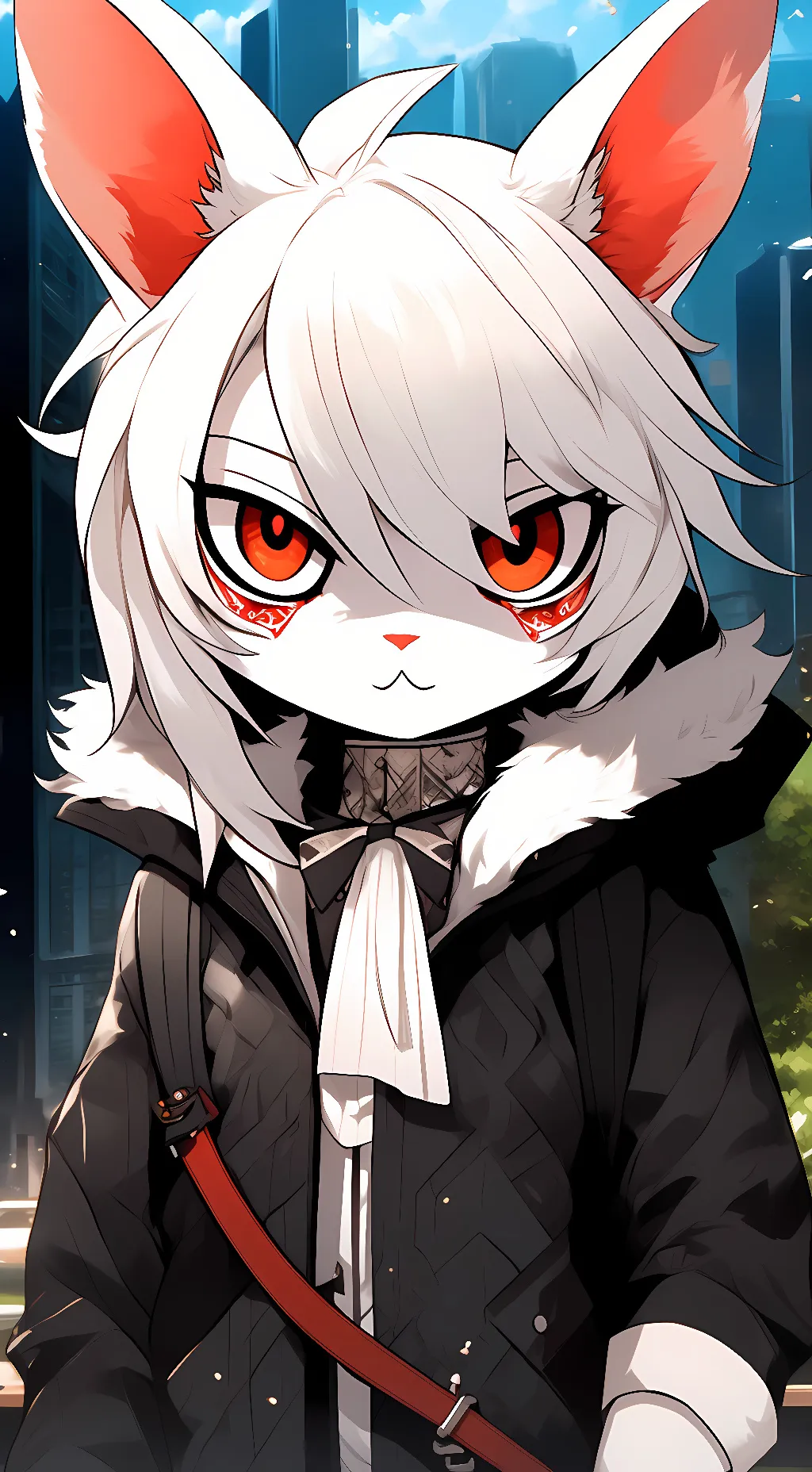 ai character: Bloody Bunny background