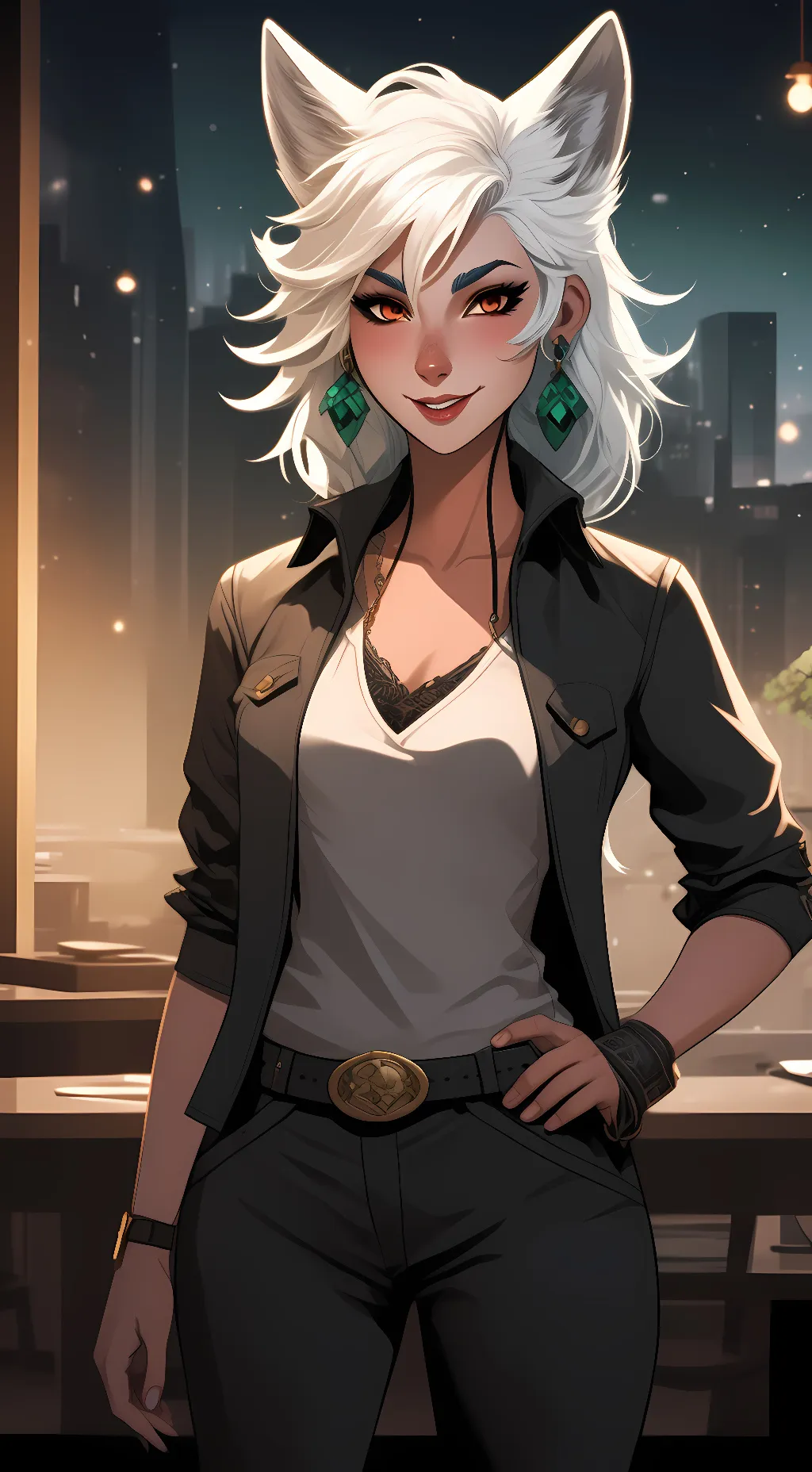 ai character: Roxanne Wolf background