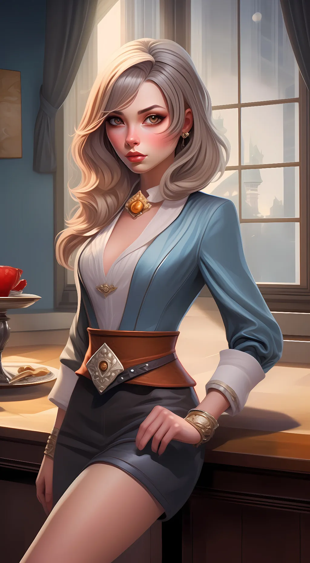 ai character: Maya  background