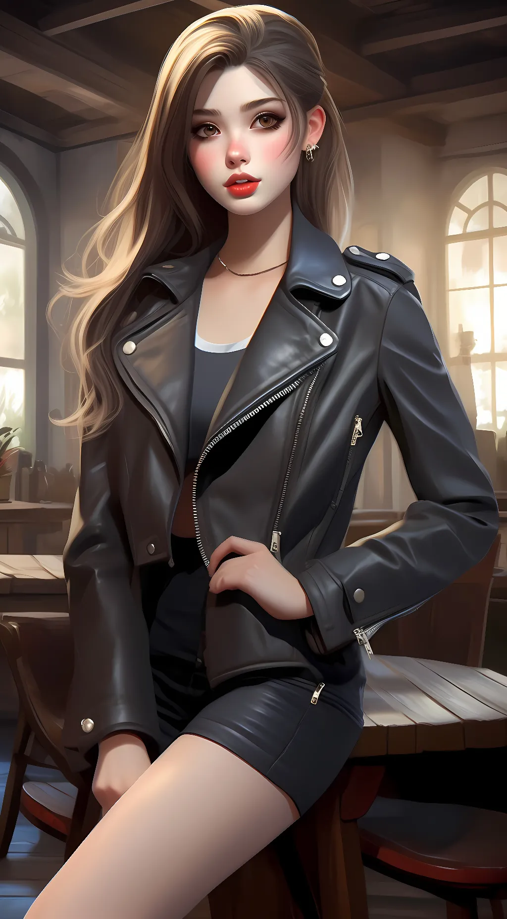 ai character: Jessica Wayne  background