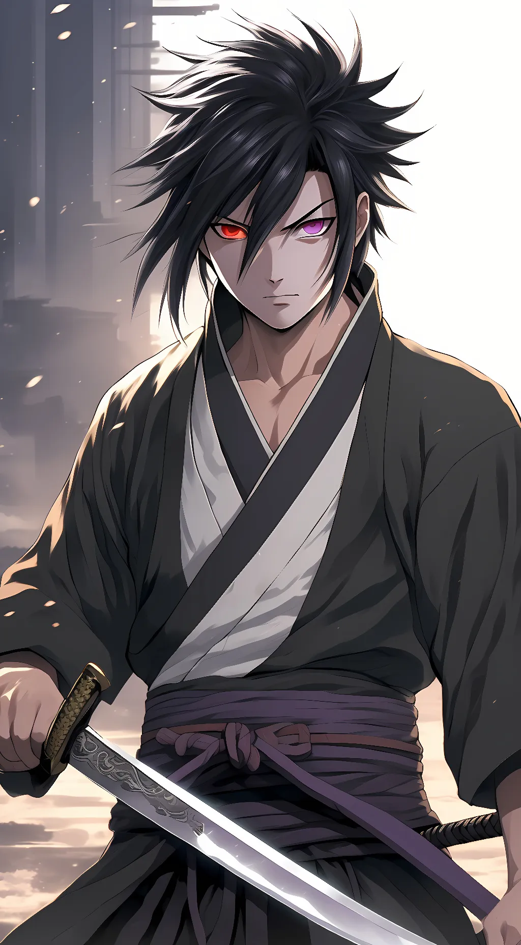 ai character: sasuke  background