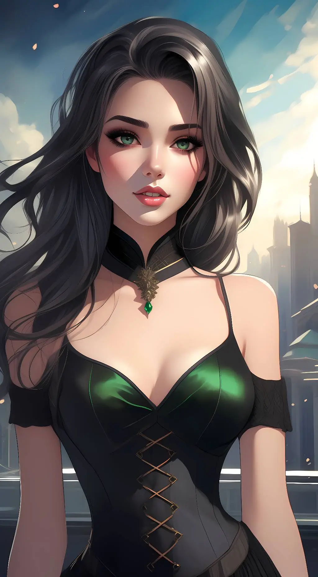 ai character: Aria Nyxium  background