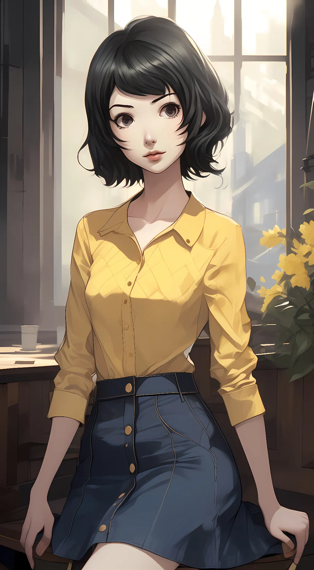 ai character: Miss Kawakami background