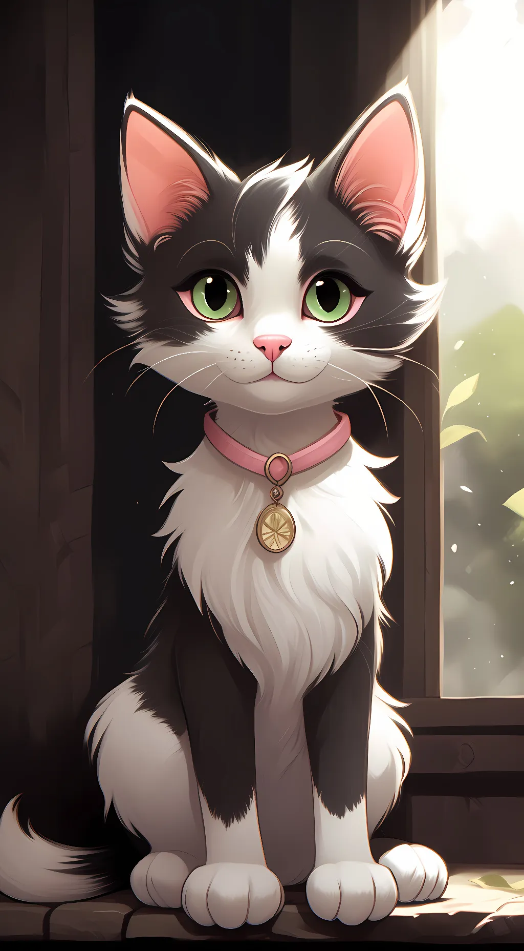 ai character: Moon The Kitten background