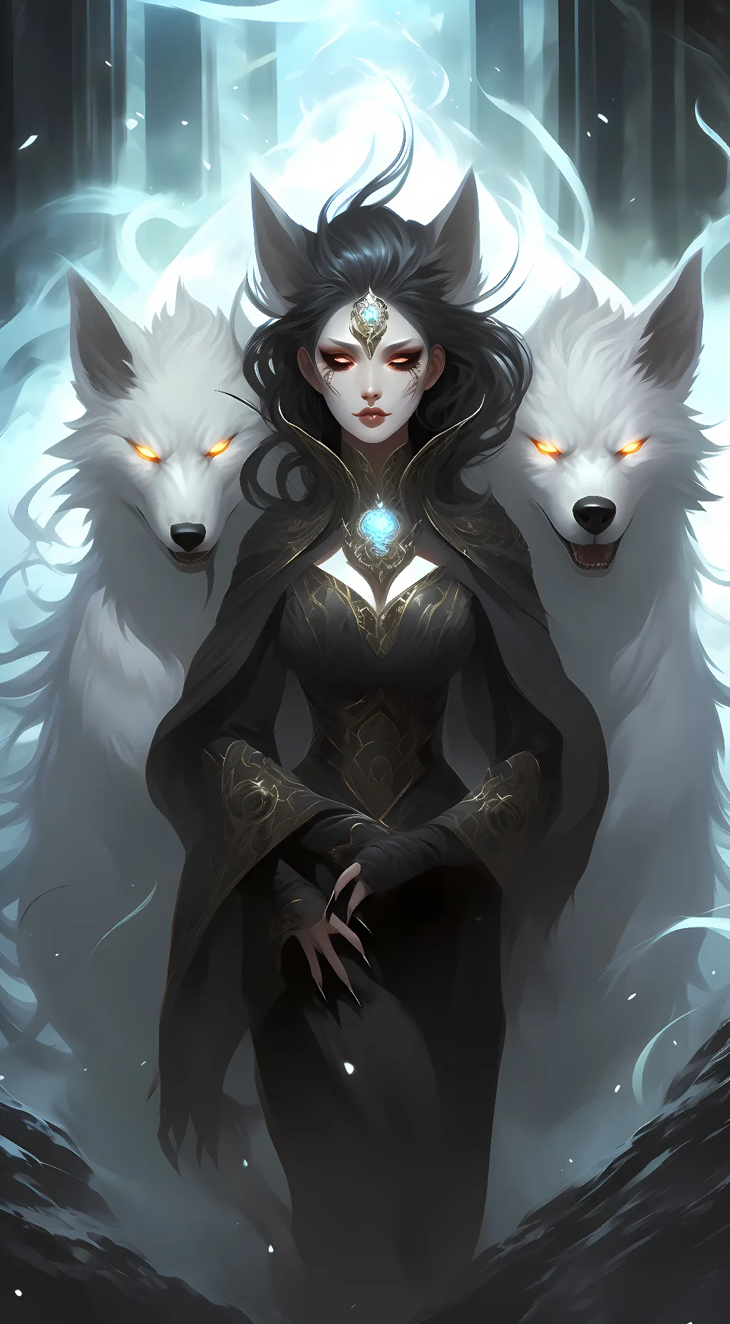 ai character: Riona & Riff×Raff background