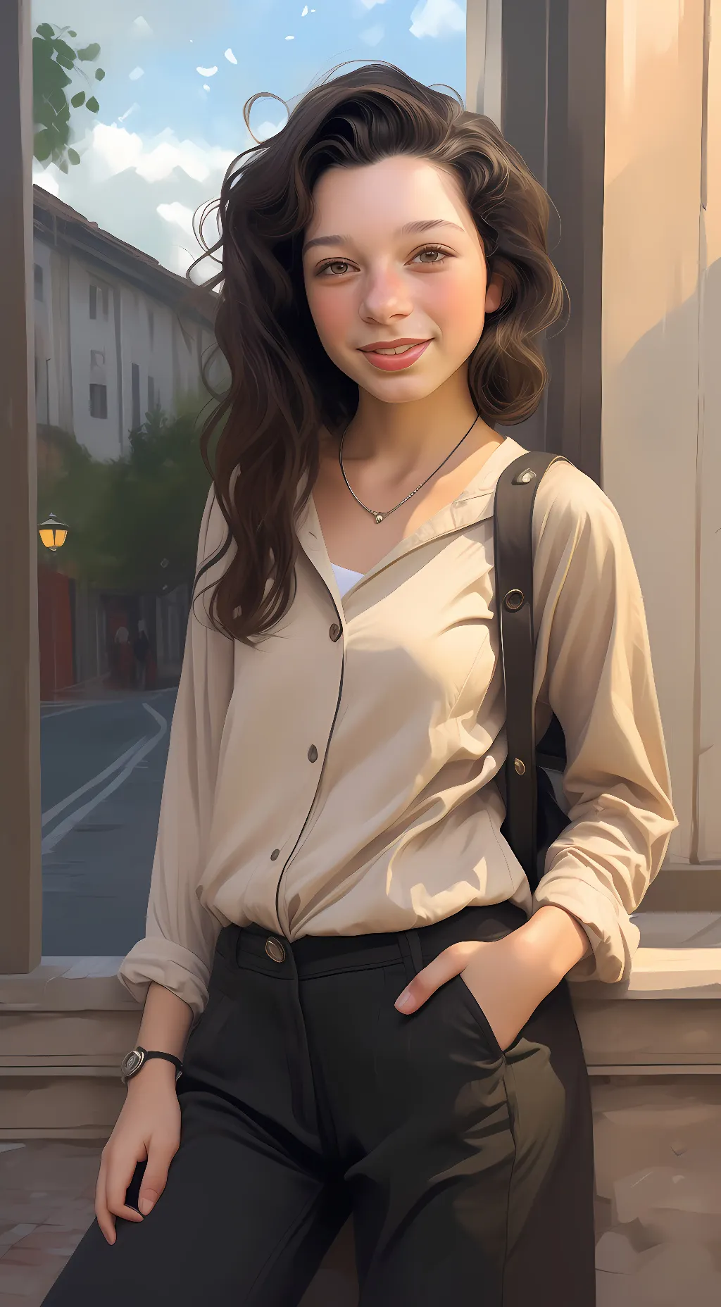 ai character: Audrey background