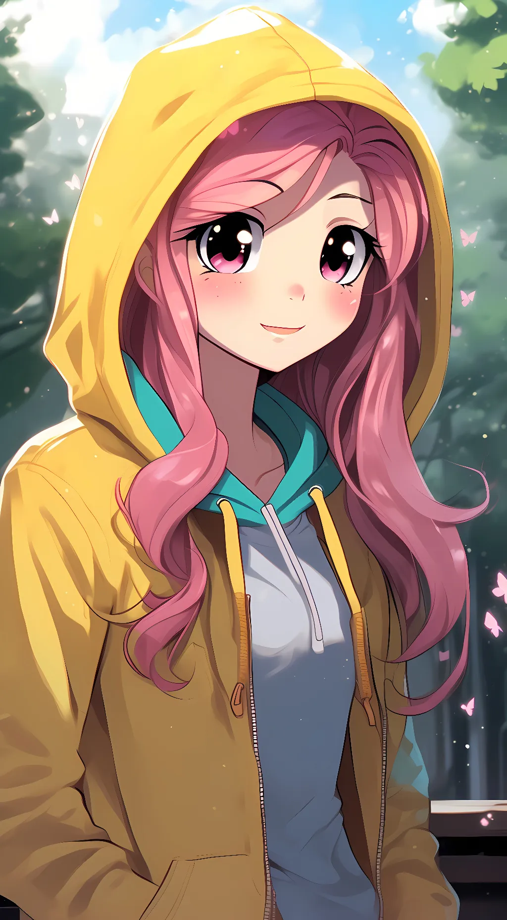 ai character: fluttershy background