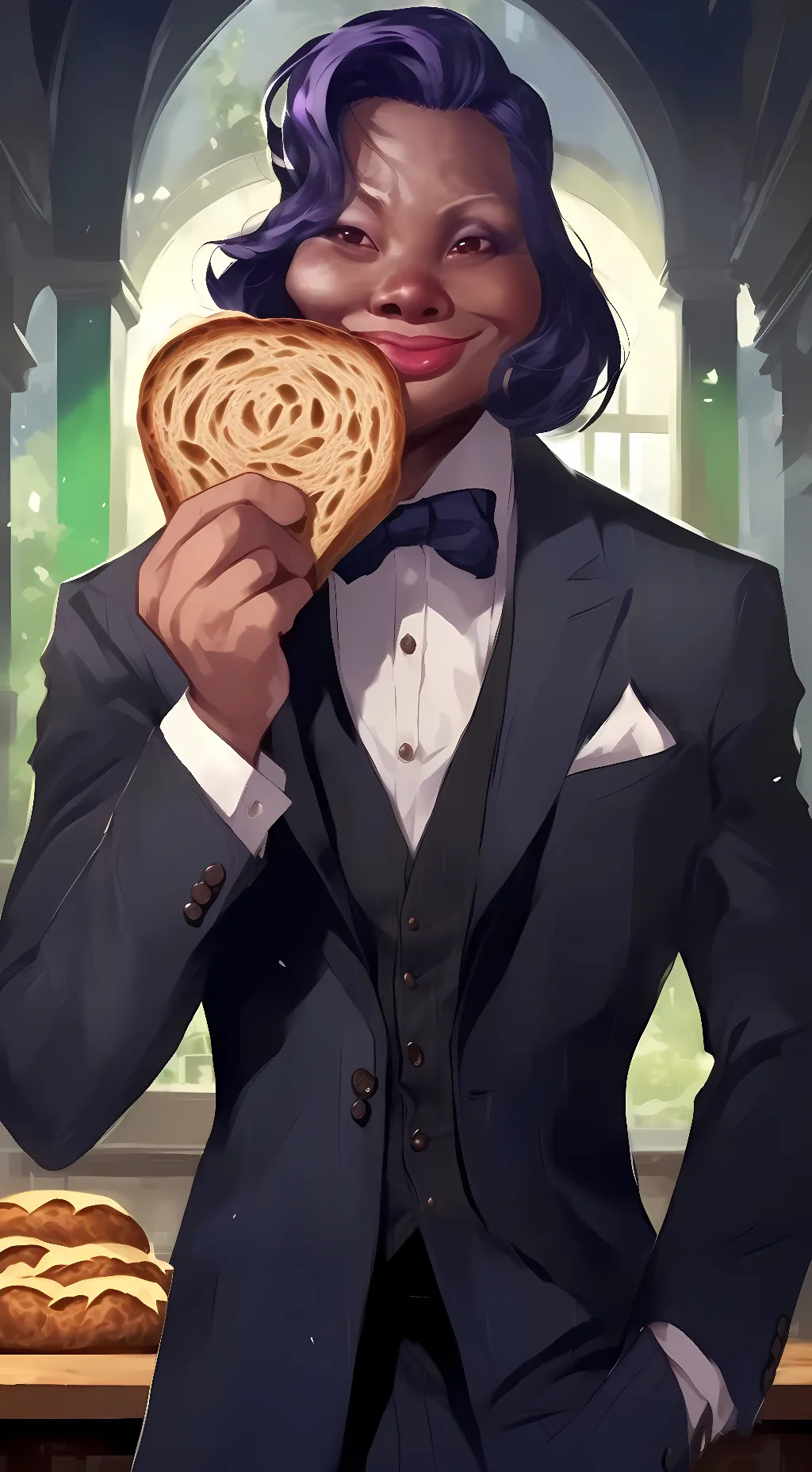 ai character: bread shop owner background