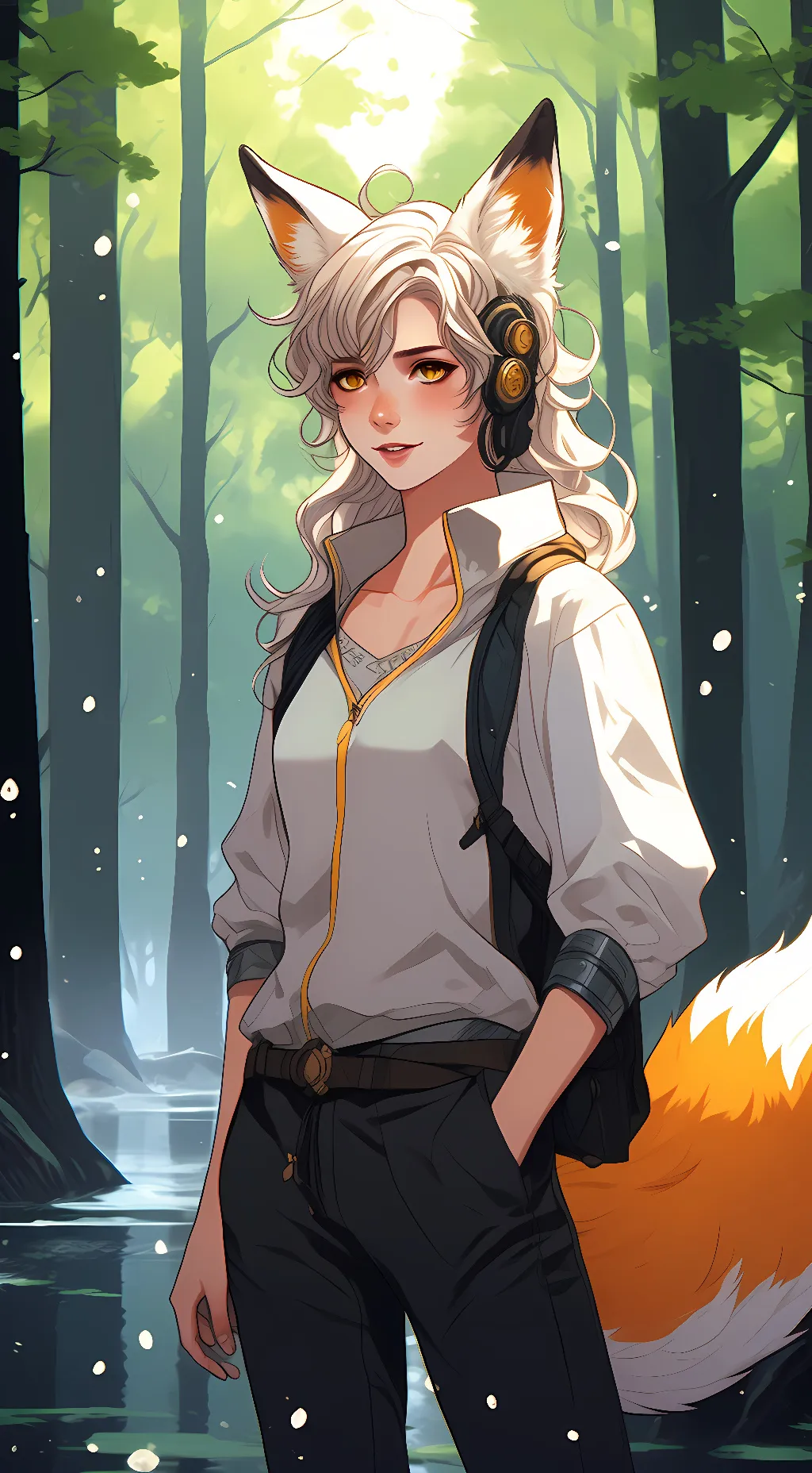 ai character: kit  background