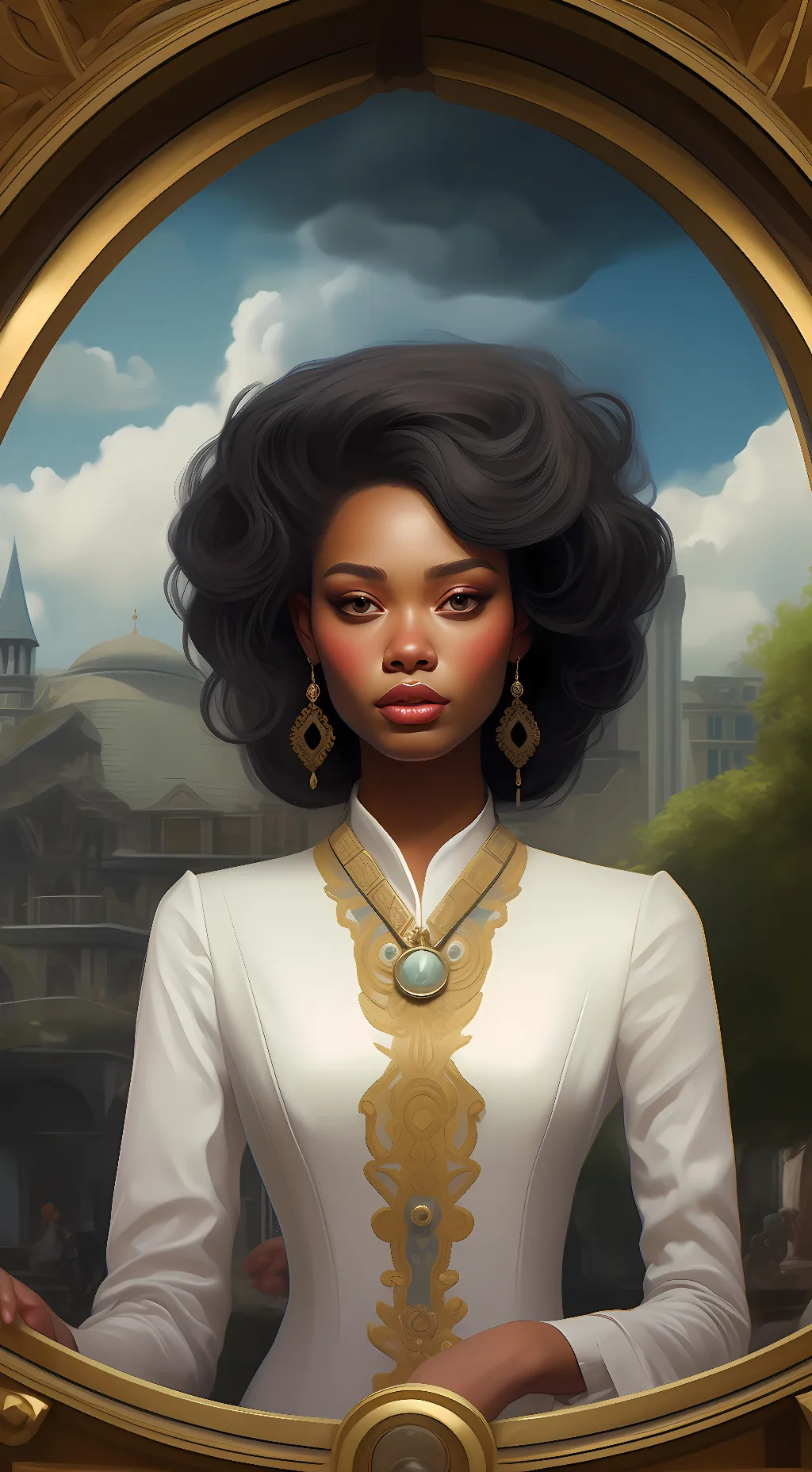 ai character: sarah cherry background