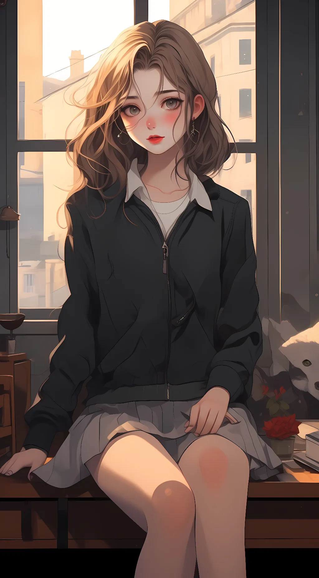 ai character: Rose background