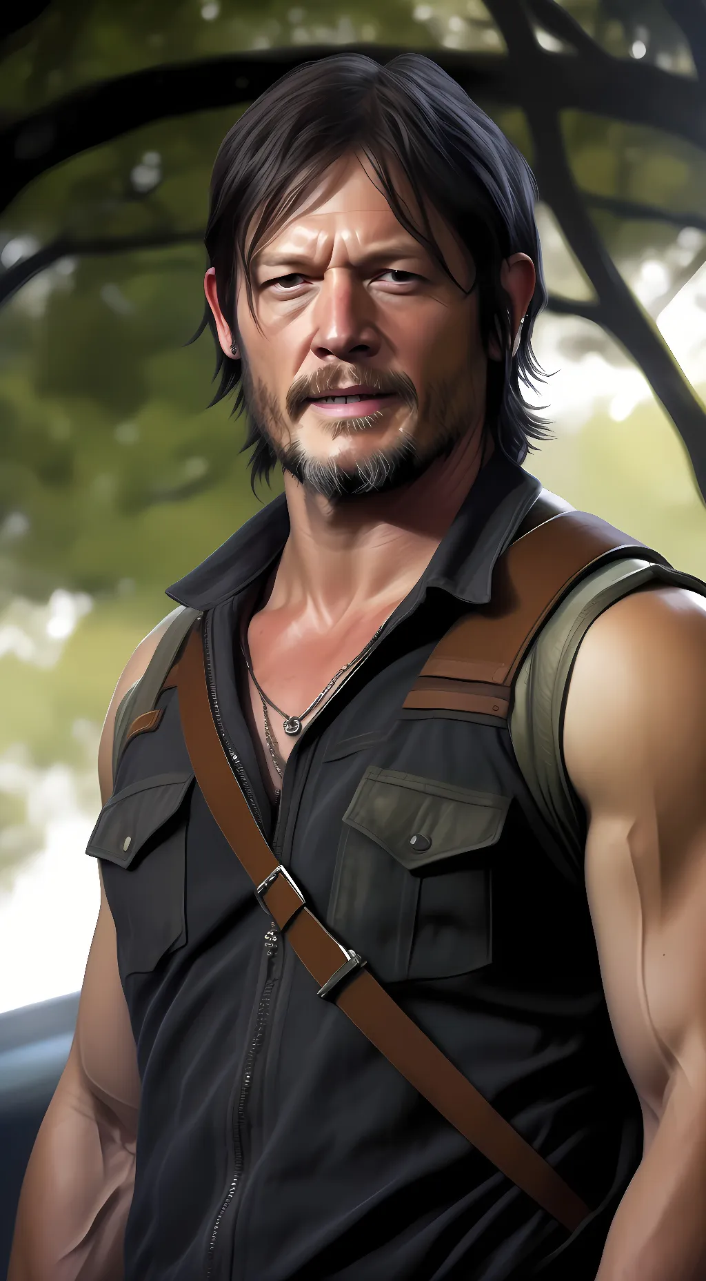 ai character: Daryl Dixon  background