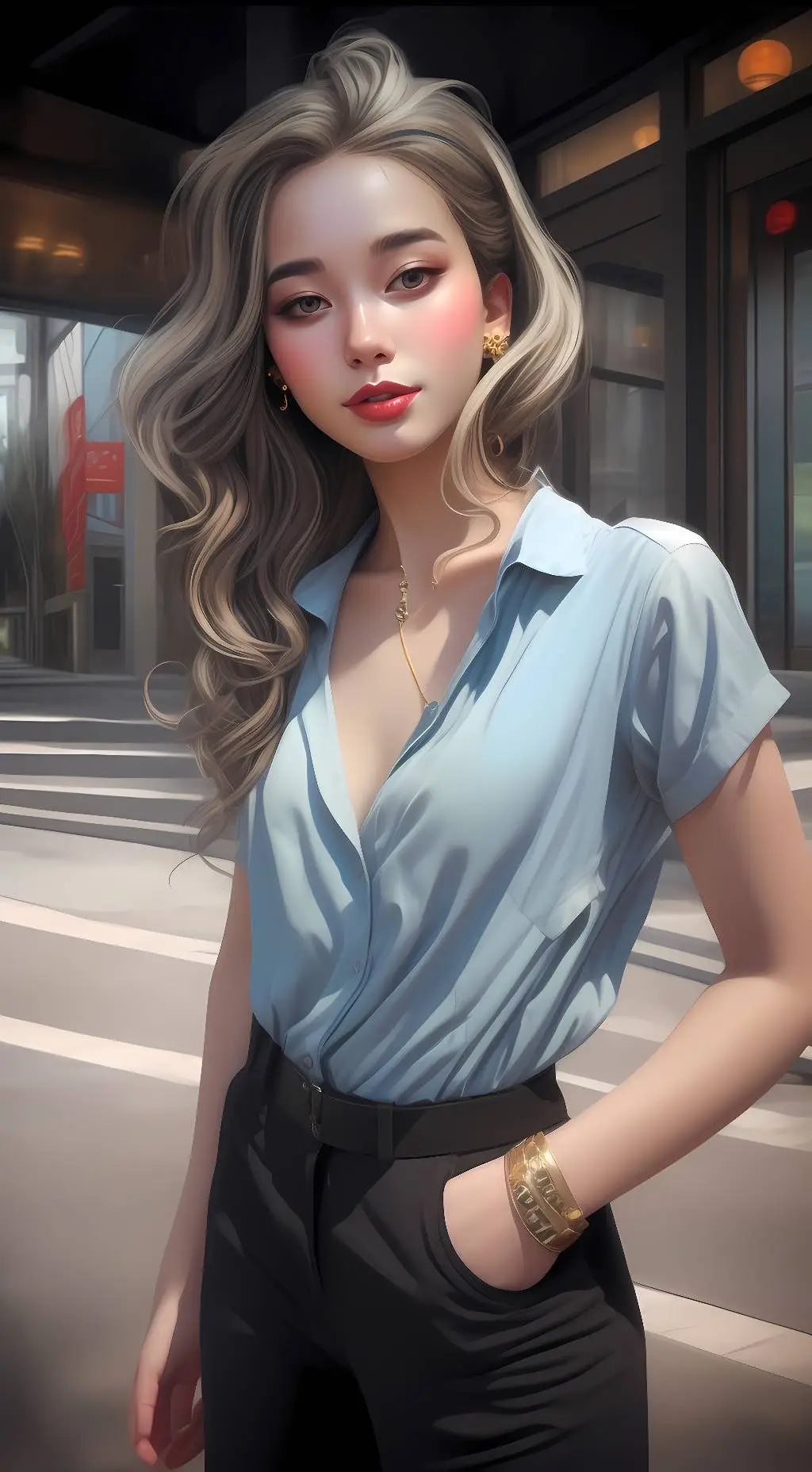 ai character: Melody background