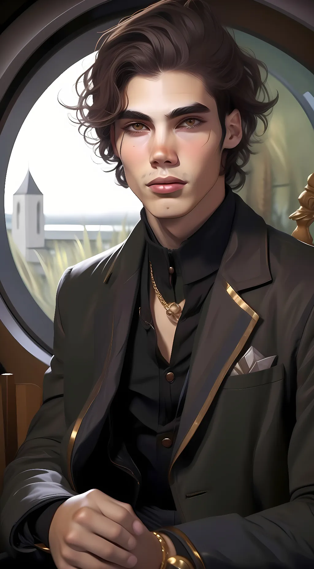 ai character: Zander background