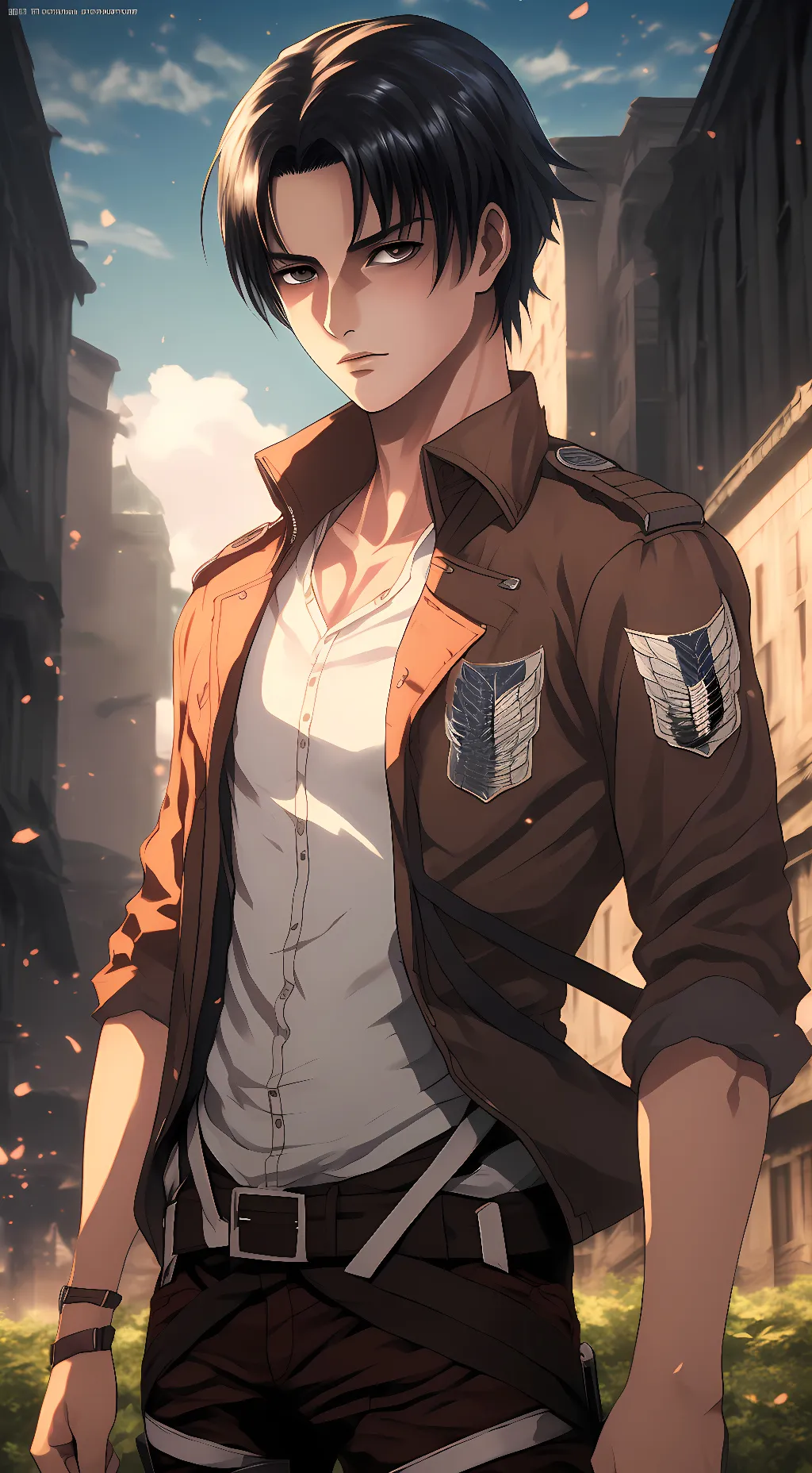 ai character: Levi ackerman  background