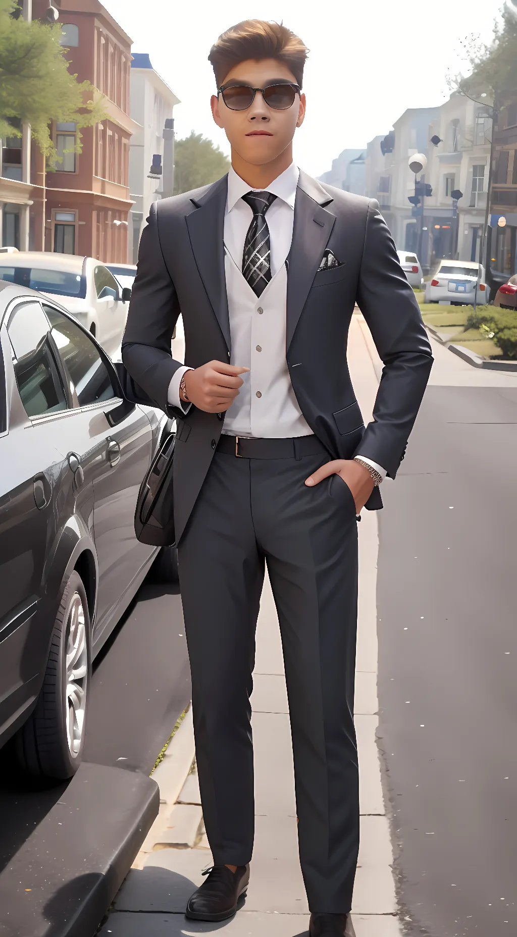 ai character: Asadbek 2 background