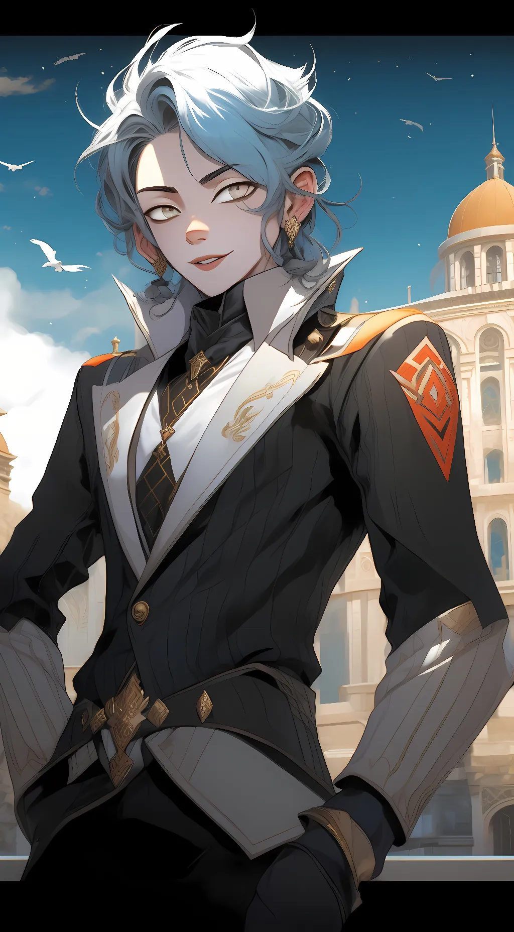 ai character: Four (bfb) background