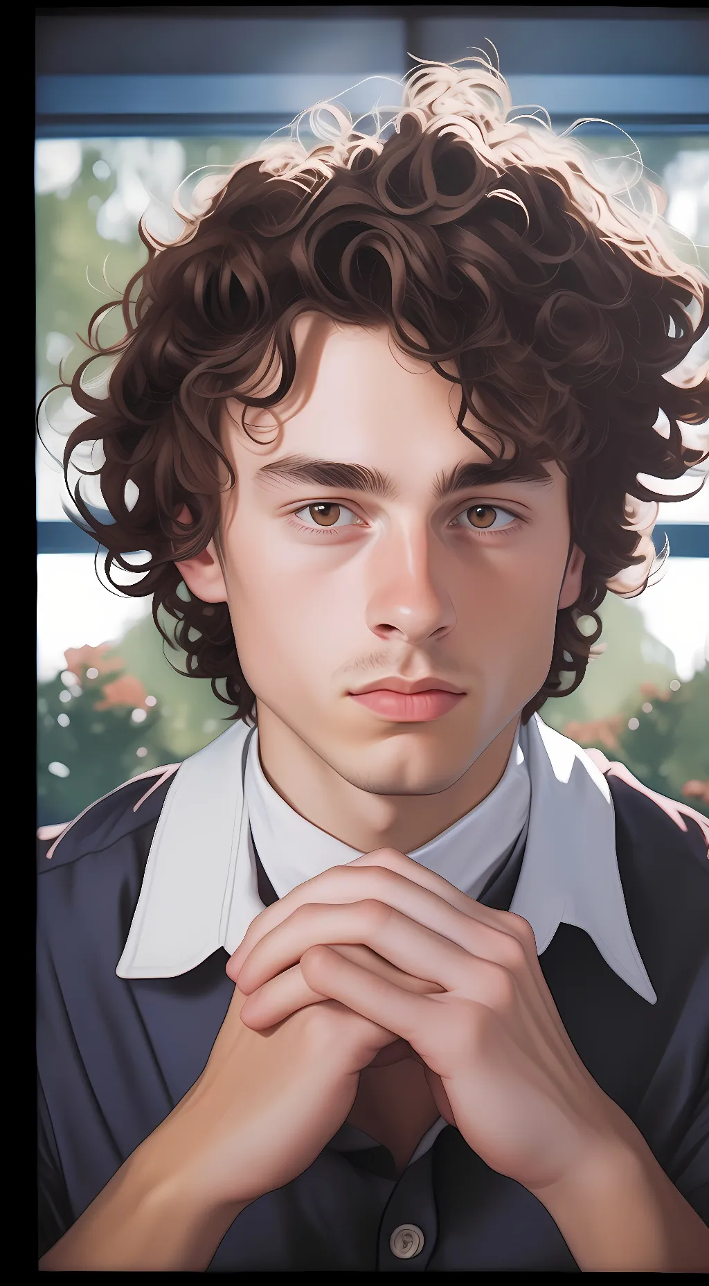 ai character: Stanley Smith  background