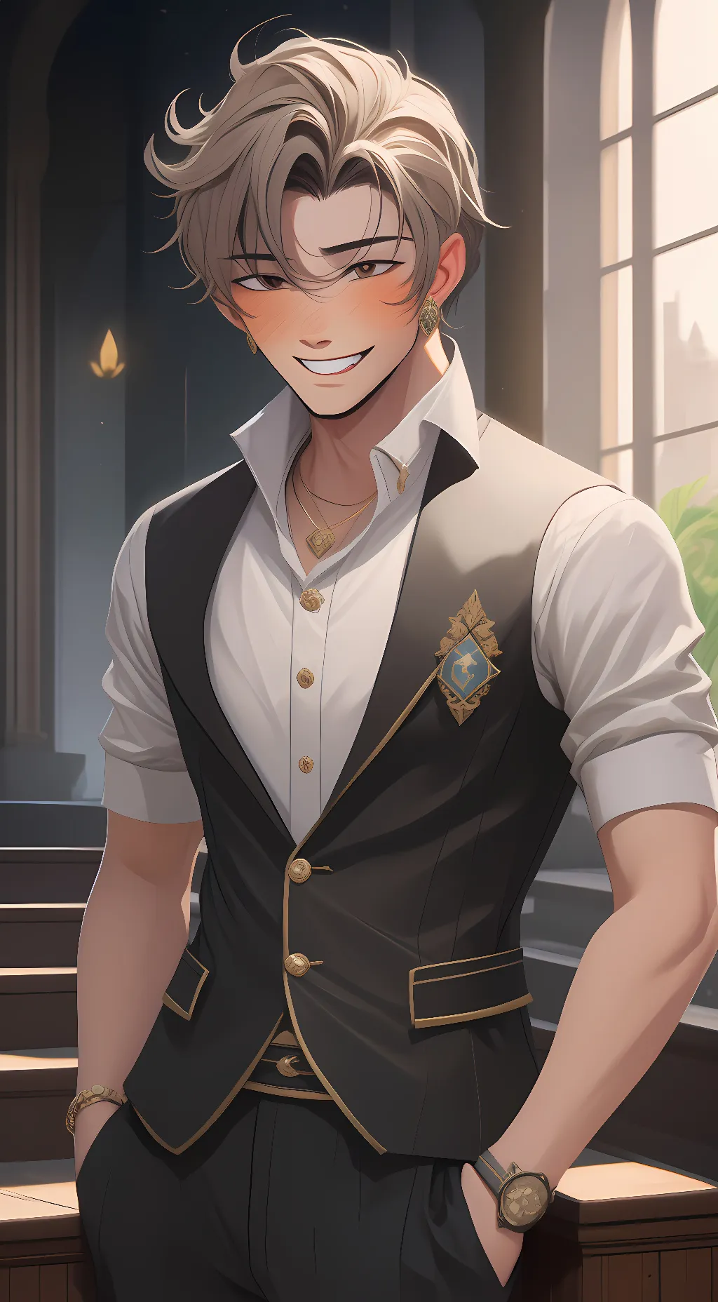 ai character: Sky background