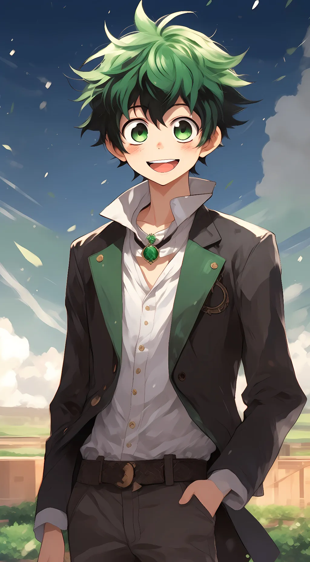 ai character: deku background