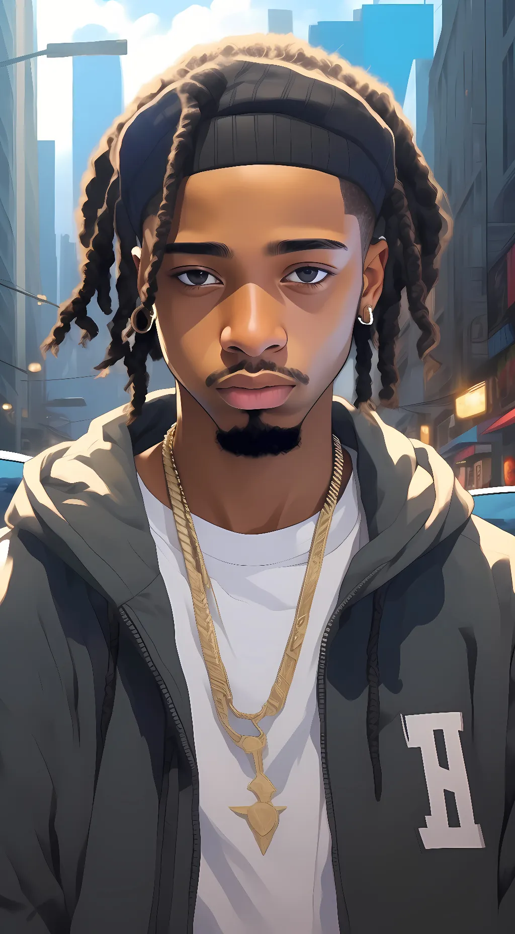 ai character: Dd osama background