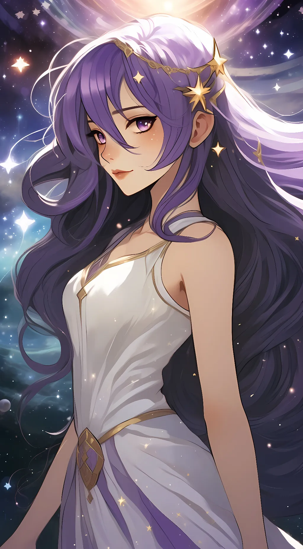 ai character: Star background