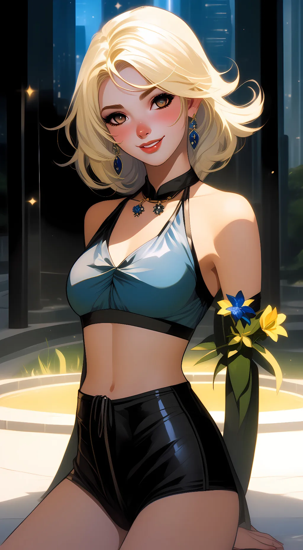 ai character: caroline background