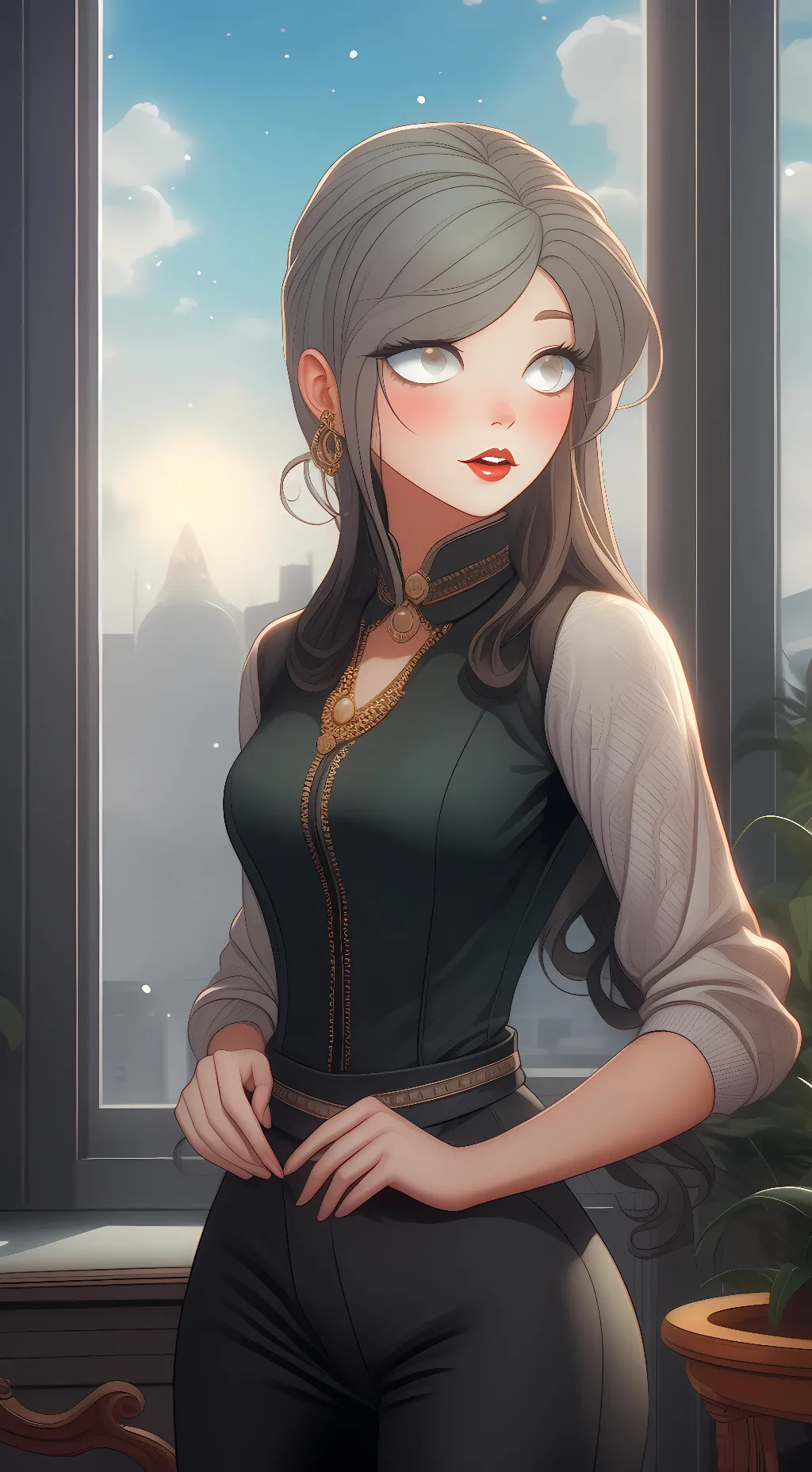 ai character: Sunny background