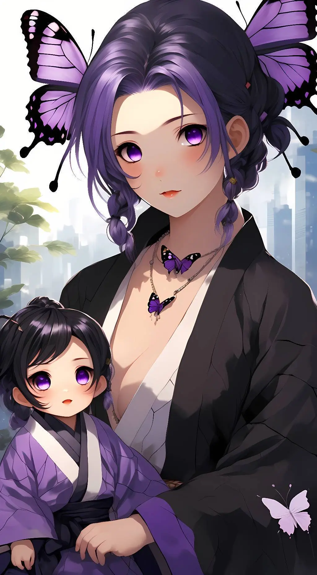 ai character: Shinobu and Shinko background