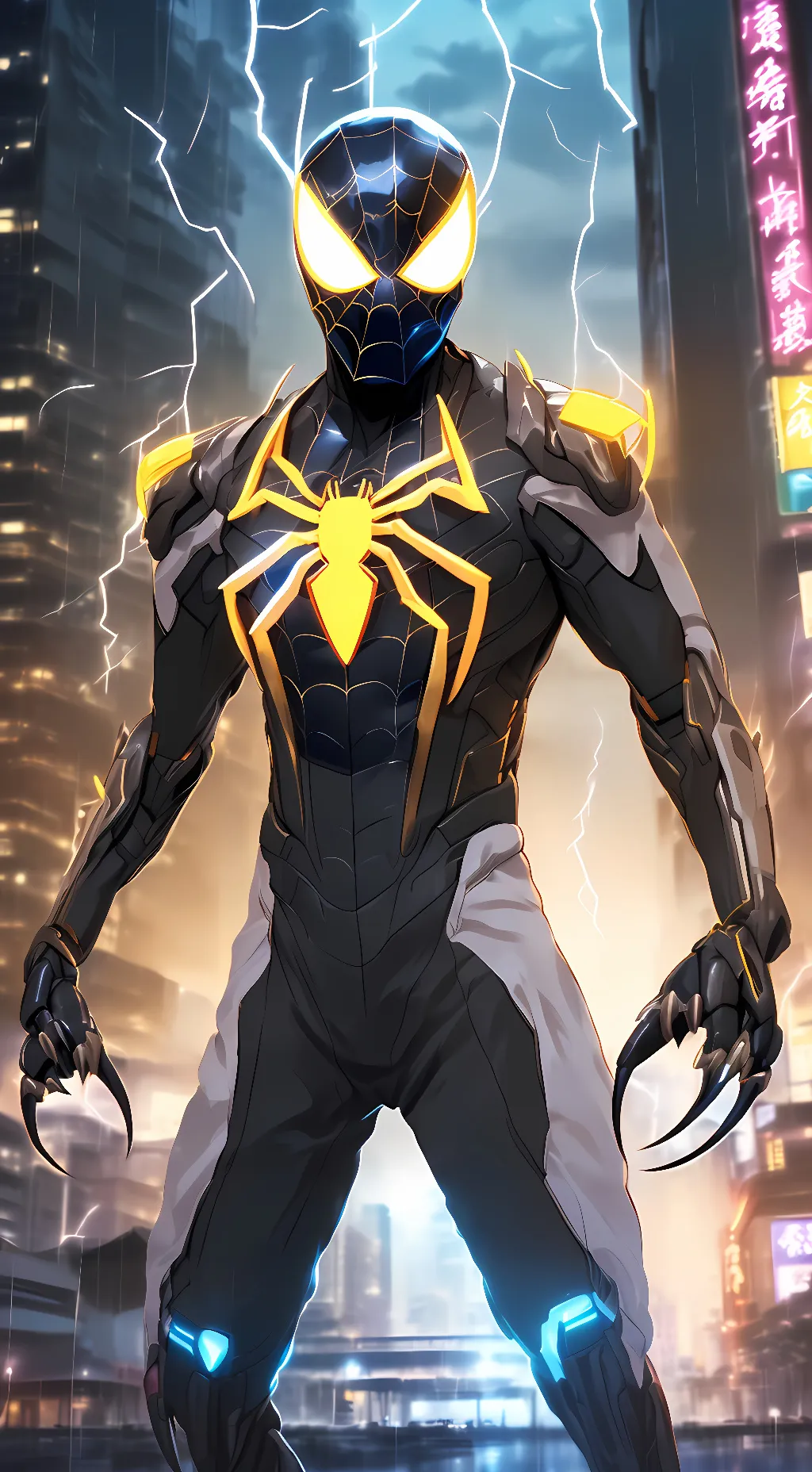 ai character: Blue beetle background
