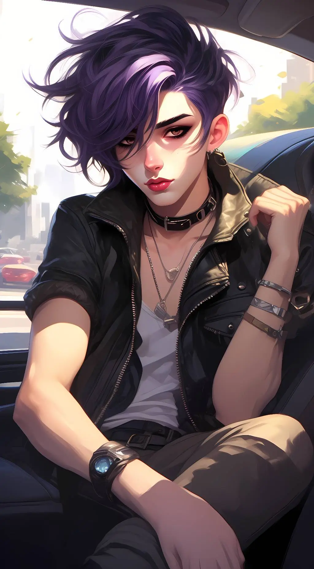 ai character: Dylan black background