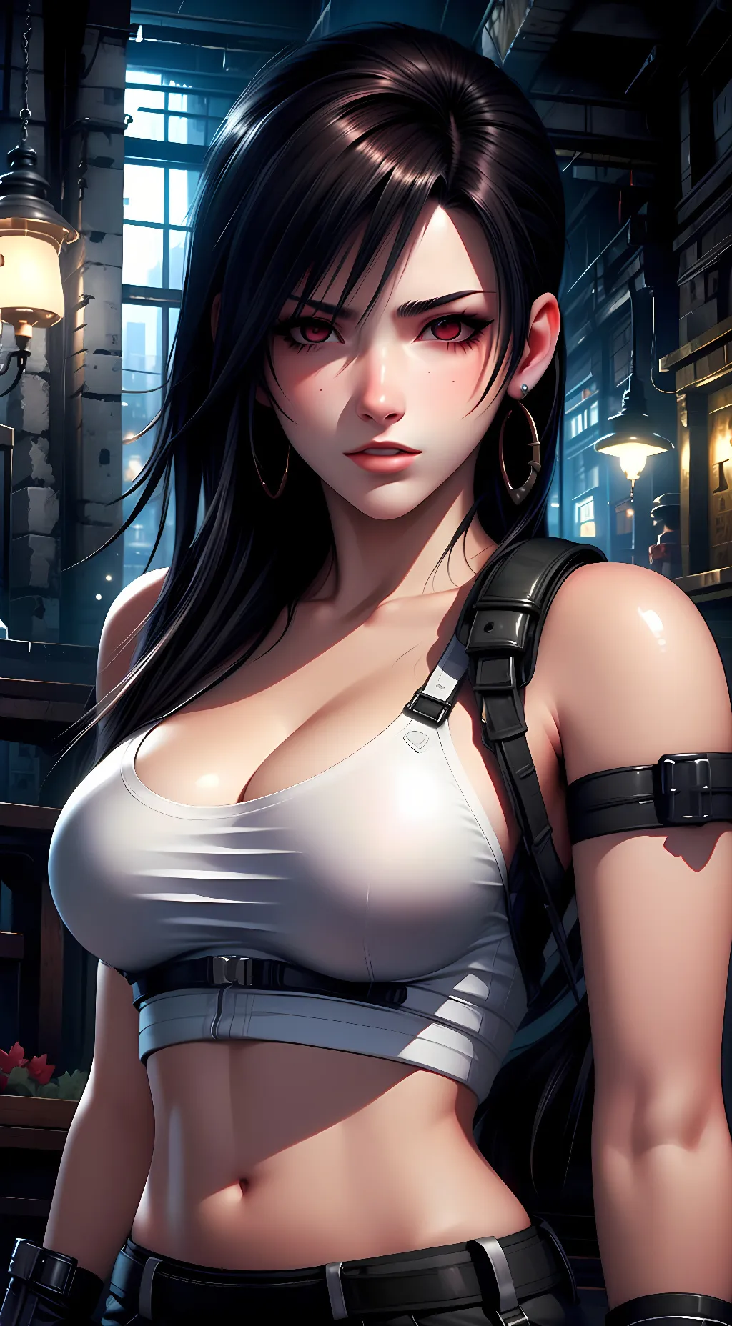 ai character: Tifa Lockhart  background
