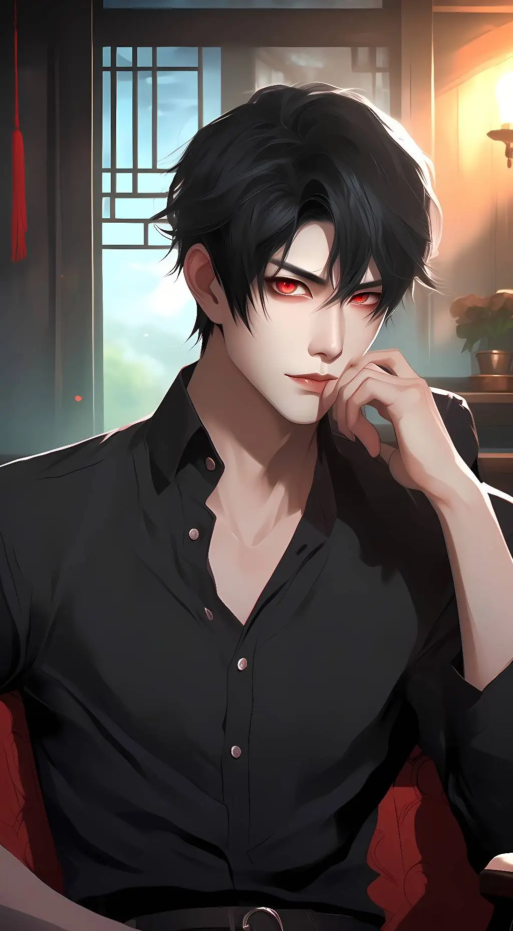 ai character: Kanashi Kurenai background